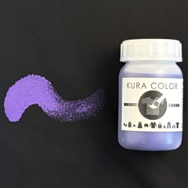 布用絵の具くらカラー　黒地用紫色　絵の具ボトル